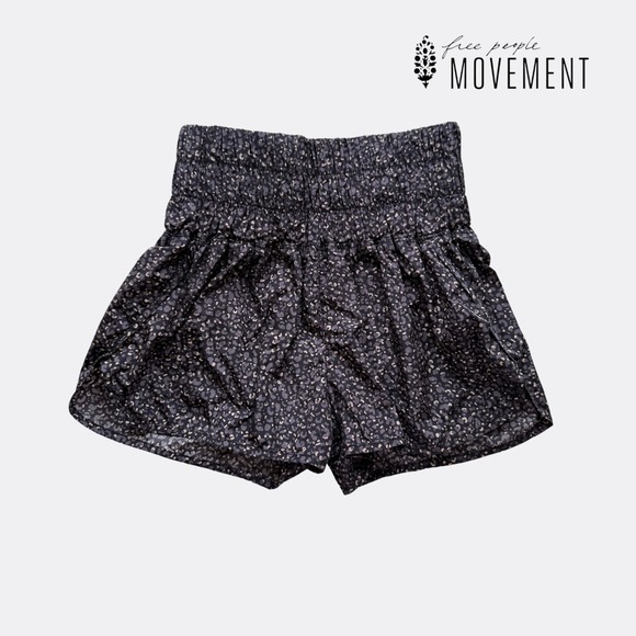 Free People FP Movement Printed Way Home Shorts – Leopard Combo – Women's Size S - Picture 1 of 4